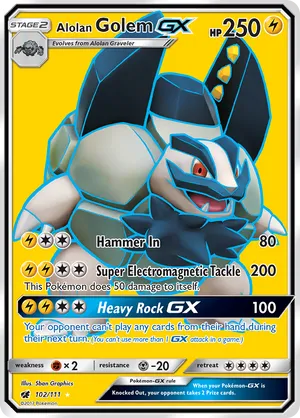 Alolan Golem-GX #102