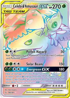 Celebi & Venusaur-GX #182