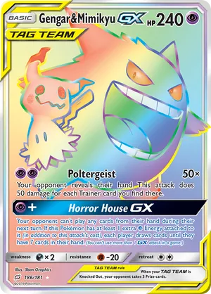 Gengar & Mimikyu-GX #186