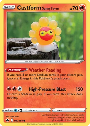 Castform Sunny Form #022