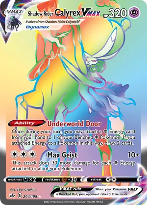 Shadow Rider Calyrex VMAX #204