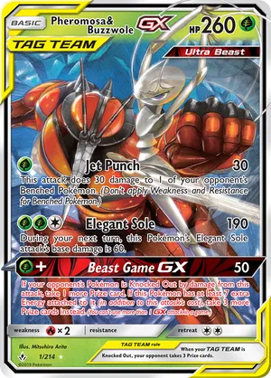 Pheromosa & Buzzwole-GX #001