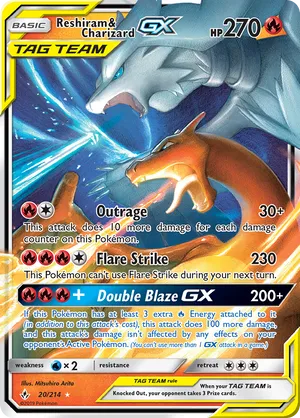 Reshiram & Charizard-GX #020