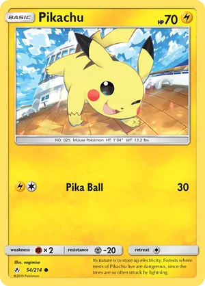 Pikachu #054