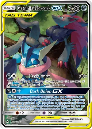 Greninja & Zoroark-GX #201