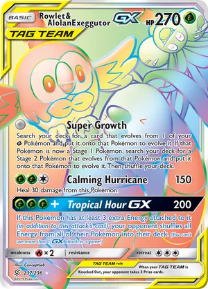 Rowlet & Alolan Exeggutor-GX #237