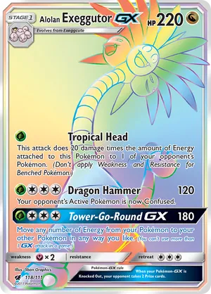 Alolan Exeggutor-GX #118