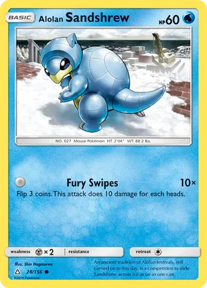 Alolan Sandshrew #028