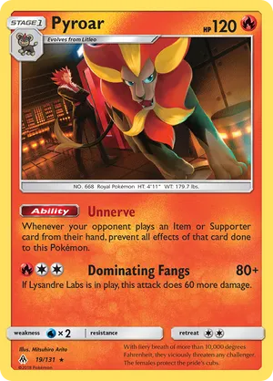 Pyroar #019