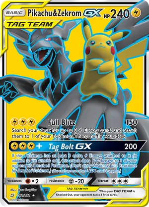 Pikachu & Zekrom-GX #162