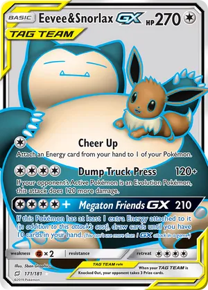 Eevee & Snorlax-GX #171