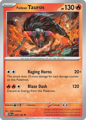 Paldean Tauros #028