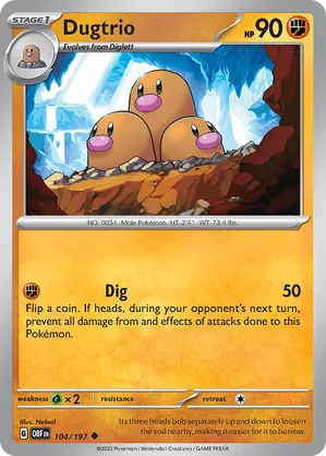 Dugtrio #104