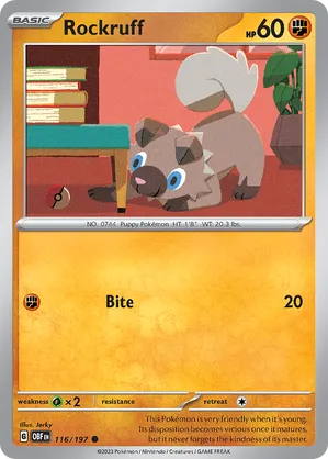 Rockruff #116