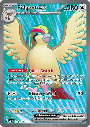 Pidgeot ex #217