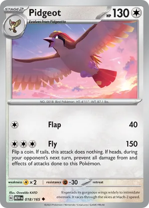 Pidgeot #018