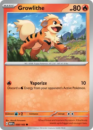 Growlithe #058
