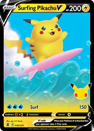 Surfing Pikachu V #008