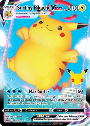 Surfing Pikachu VMAX #009