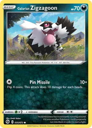 Galarian Zigzagoon #035