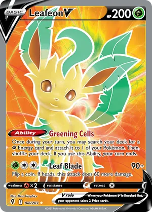 Leafeon V #166