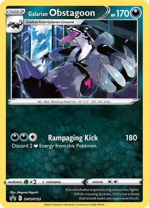 Galarian Obstagoon SWSH193